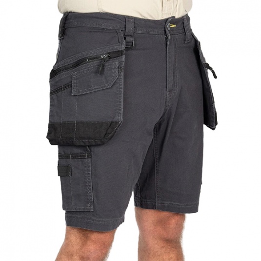 Blaklader 1120 Hi-Vis Shorts 4-Way Stretch, Holster Pockets - Hi-Vis Red/Black - View #6