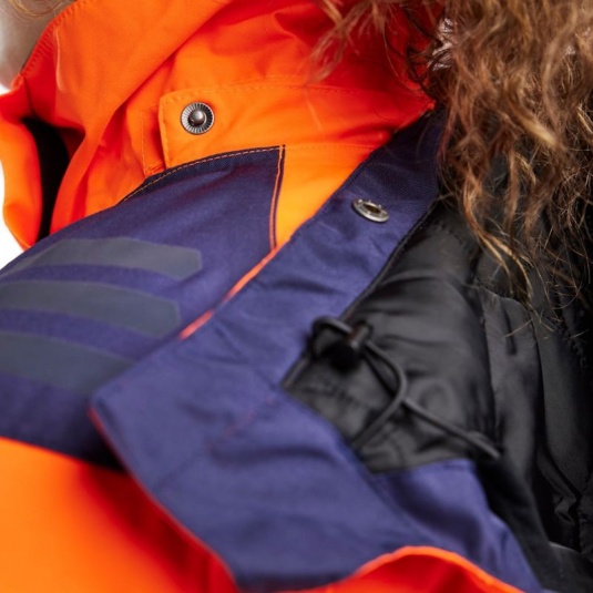 Blaklader 4456 Hi-Vis Jacket (Orange/Navy) - Workwear.co.uk
