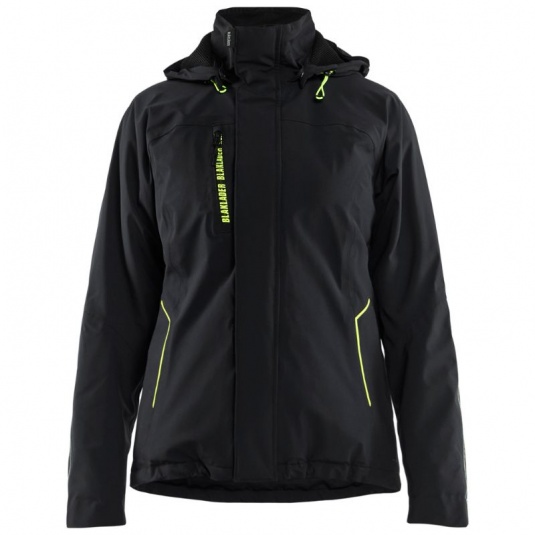 Blaklader Winter Work Jacket (Black/Yellow) - Workwear.co.uk