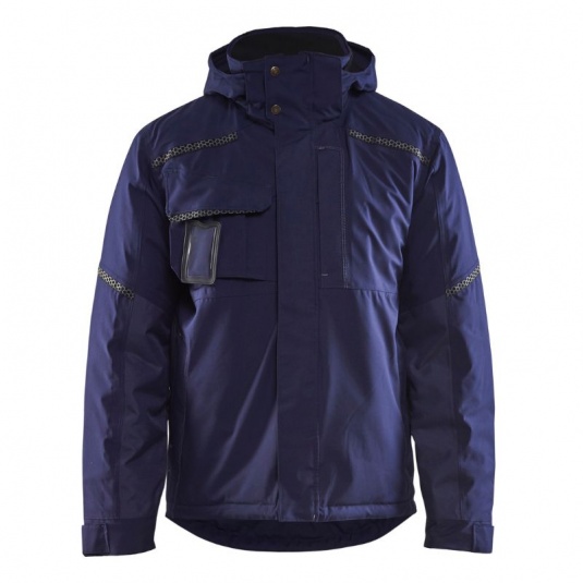 Blaklader Workwear Reflective Men's Winter Work Jacket (Navy Blue)