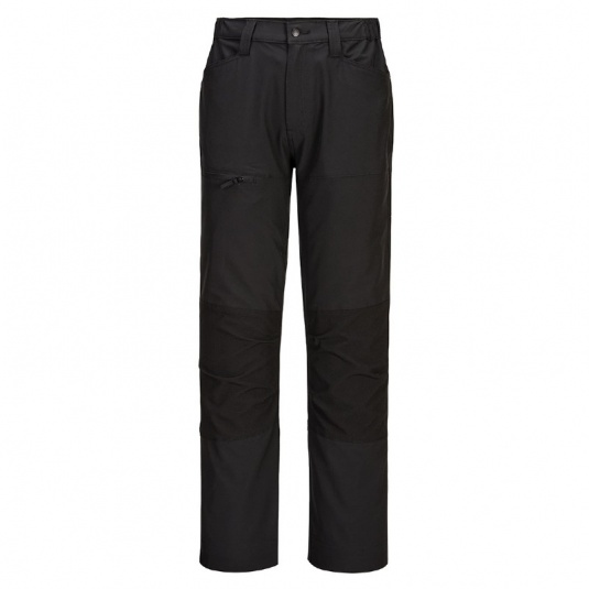 Portwest CD886 WX2 Eco Active 4-Way Stretch Slim-Fit Work Trousers (Black)