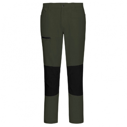 Portwest CD886 WX2 Eco Active 4-Way Stretch Slim-Fit Work Trousers (Olive Green)