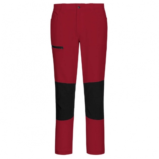 Portwest CD886 WX2 Eco Active 4-Way Stretch Slim-Fit Work Trousers (Deep Red)