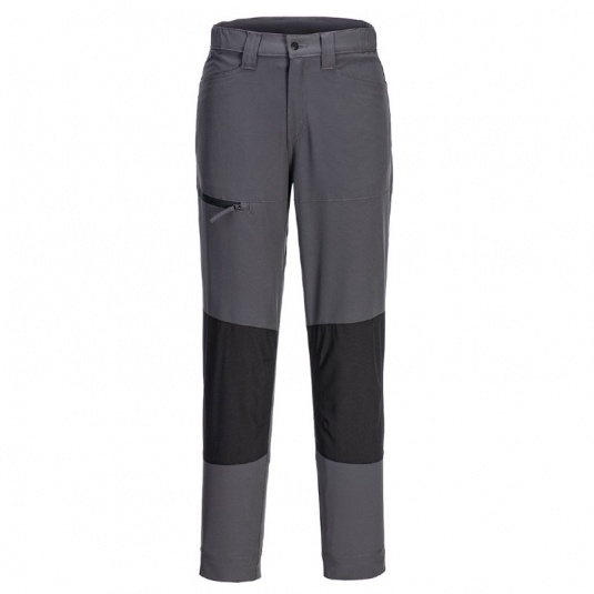 Portwest CD887 WX2 Women's Eco 4-Way Stretch Slim-Fit Work Trousers (Metal Grey)
