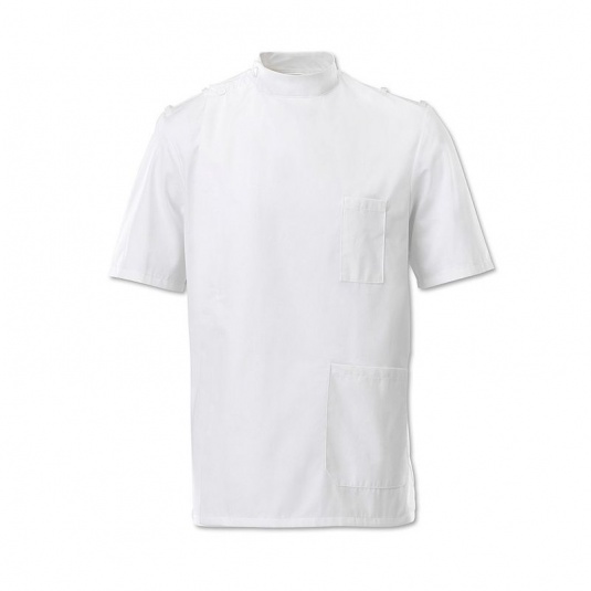 Alexandra Workwear Men's Dental Tunic with Epaulettes Workwear.co.uk