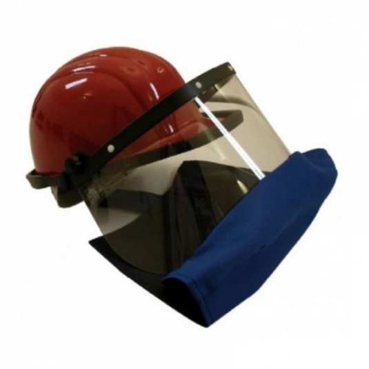 Clydesdale Arc Flash Hard Hat Visor with Apron Class 2