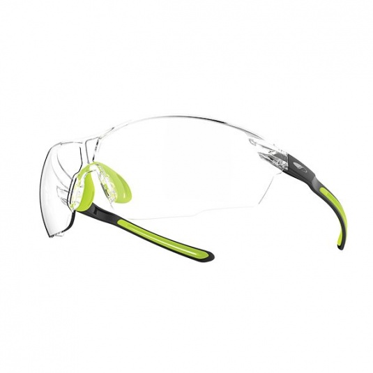 JSP Onex Black and Fluorescent Green Glasses Workwear.co.uk