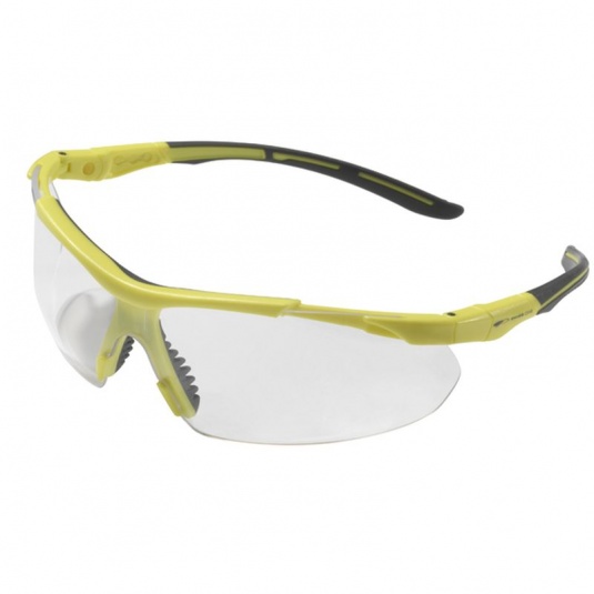 JSP Phantom Hi-Vis Yellow Clear Lens Safety Glasses