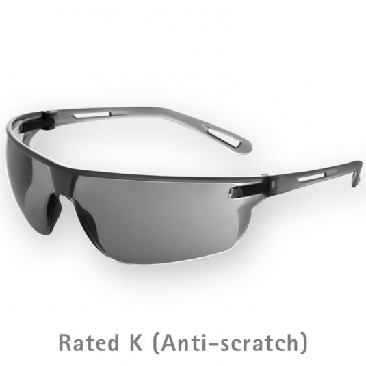 JSP Stealth 16G  Smoke-Tinted Anti-Scratch Safety Glasses