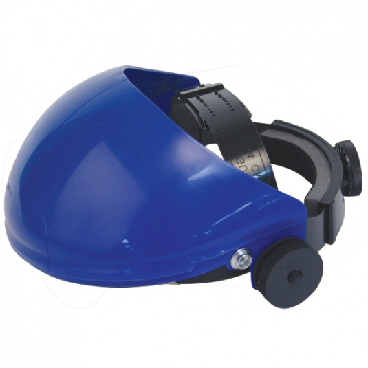 JSP Invincible Face Shield Blue Brow Guard and Harness