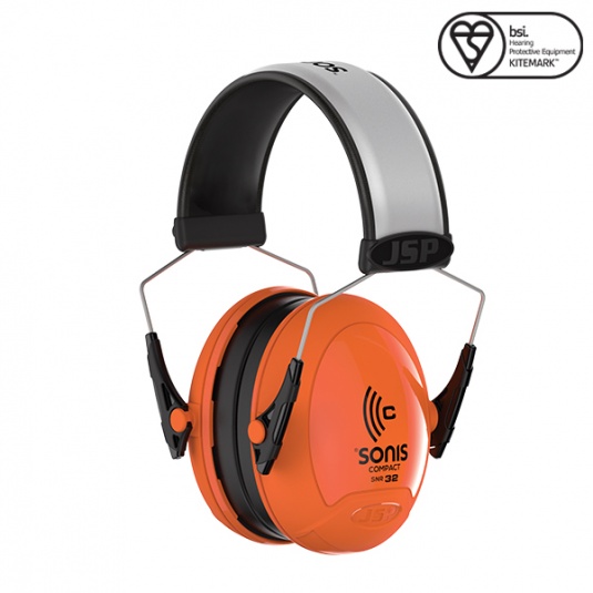 JSP Sonis Compact Hi-Vis Ear Defenders SNR 32