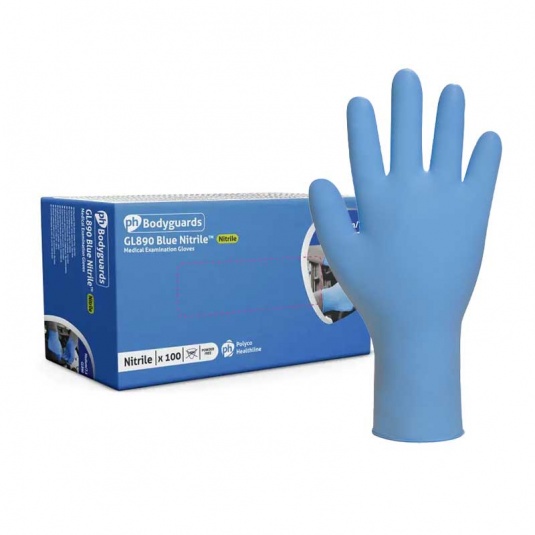 Polyco Bodyguards GL890 Nitrile Virus Protection Disposable Gloves
