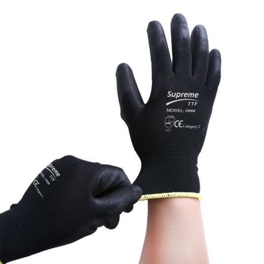 Football Gloves Supreme Gloves Black Supreme Mechanix Original