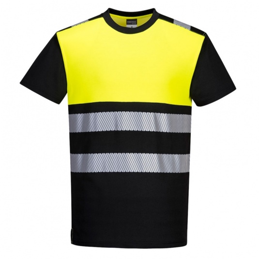 Uno Mejor Class 3 Hi-Vis Safety Shirts - 3pcs Yellow & Black Short Sleeve For Men & Women - View #7