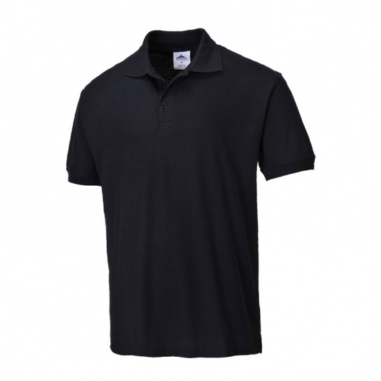 Portwest B210 Black Work Polo Shirt - Workwear.co.uk