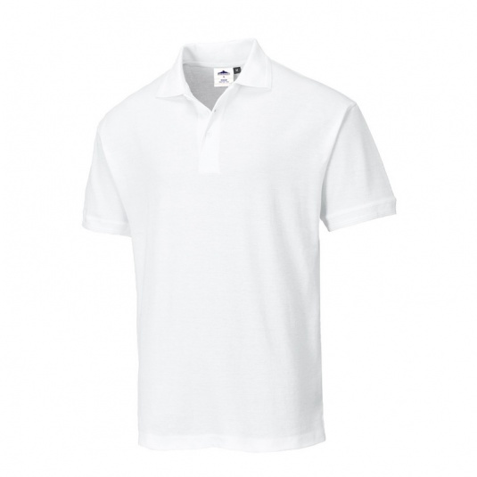 Portwest B210 White Work Polo Shirt - WorkWear.co.uk