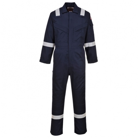 Portwest FR28 Bizflame Navy Anti-Static Lightweight Work Coveralls