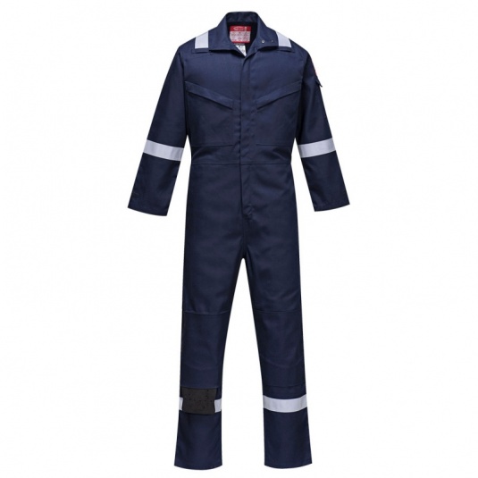 Portwest FR93 Navy Bizflame Ultra PPE Coveralls Workwear.co.uk