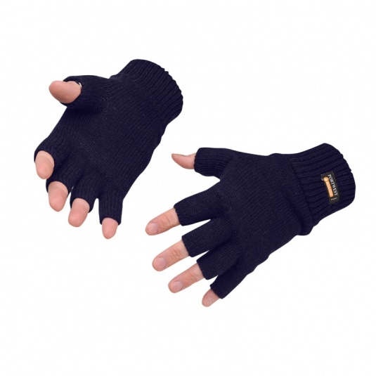 Portwest GL14 Fingerless Navy Knitted Insulatex Gloves