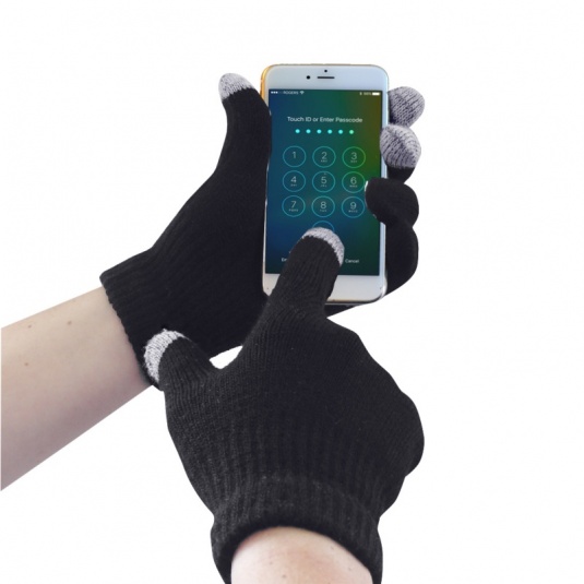 Portwest GL16 Black Knitted Touchscreen Gloves