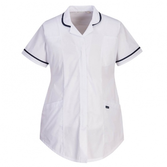 Portwest LW18 Nurse's White Maternity Tunic