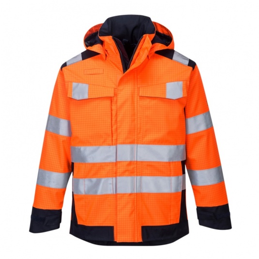 Portwest MV70 Orange Modaflame Rain PPE Arc Jacket