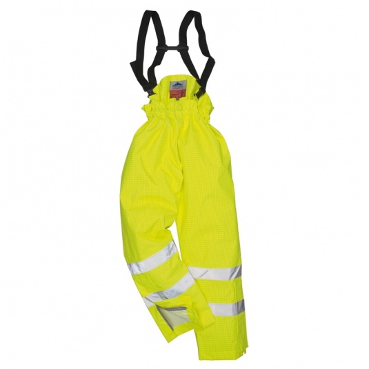 Portwest S780 Yellow Bizflame Rain Unlined High-Vis Flame Resistant Trousers
