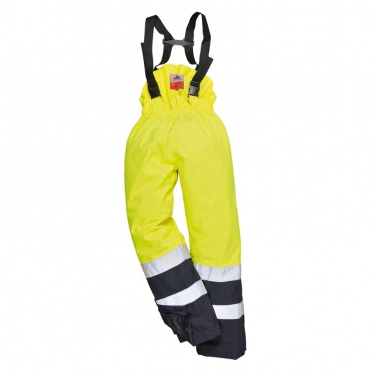 Portwest S782 Yellow Bizflame Rain High-Vis PPE Trousers