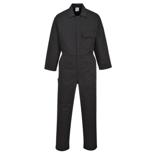 Portwest C802 Black Standard Workwear Jumpsuit