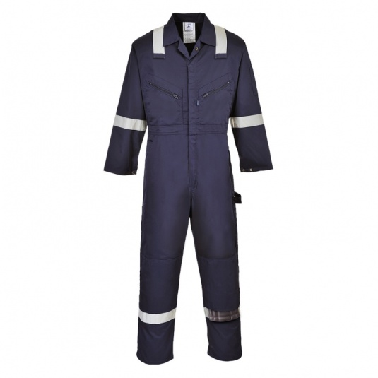 Portwest F813 Navy Iona Safety Coveralls Workwear.co.uk