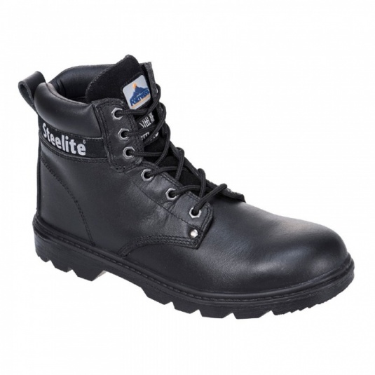 Portwest FW11 S3 Black Steelite 200-Joule Steel Toecap Safety Boots