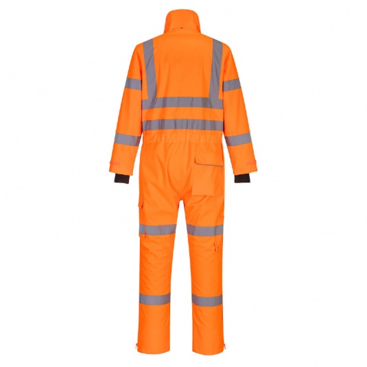 Portwest S593 Orange Waterproof Coverall - Workwear.co.uk