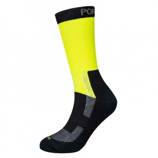 Portwest SK27 Luminous Reflective Hi-Vis Safety Socks