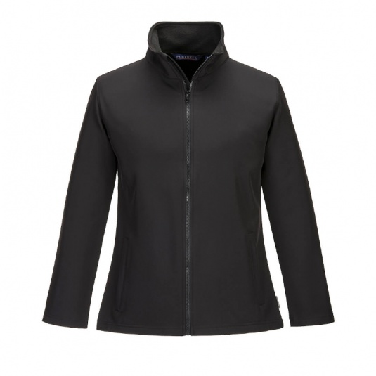 Portwest TK21 Ladies Black Fleece Backed Softshell Jacket