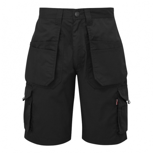 ミュージシャン P.C.F APPAREL / DETACHABLE CARGO SHORTS TuffStuff 844 Black Enduro Trade Shorts - Workwear.co.uk