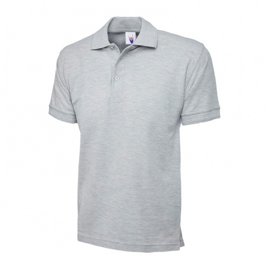 Uneek UC102 Premium Customisable Work Polo Shirt (Heather Grey)