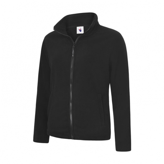 Uneek UC608 Ladies' Classic Full-Zip Fleece Jacket (Black)
