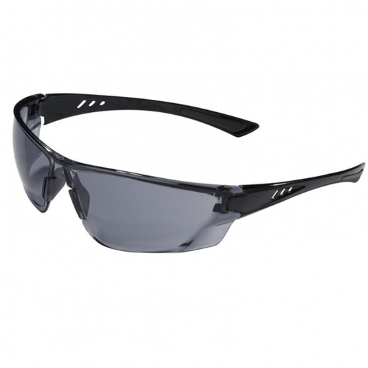 JSP Continental Wraparound Black Frame Smoke Lens Safety Glasses