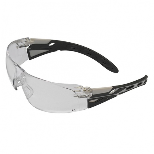 JSP Eiger Grey Frame Clear Lens Safety Glasses