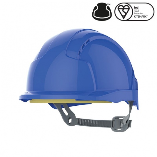 JSP EVOlite Blue Electrical Safety Micro Peak Helmet with Slip Ratchet
