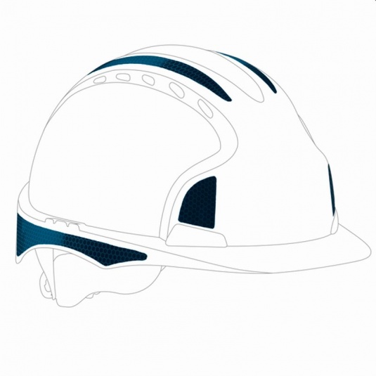 JSP Blue CR2 Reflective Kit for EVO2/3 Safety Helmets (Pack of 10)