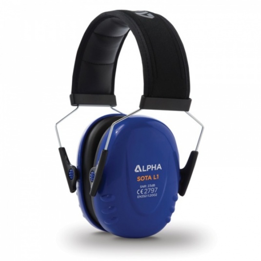 Alpha Solway Sota L1 23dB Low Profile Blue Ear Defenders