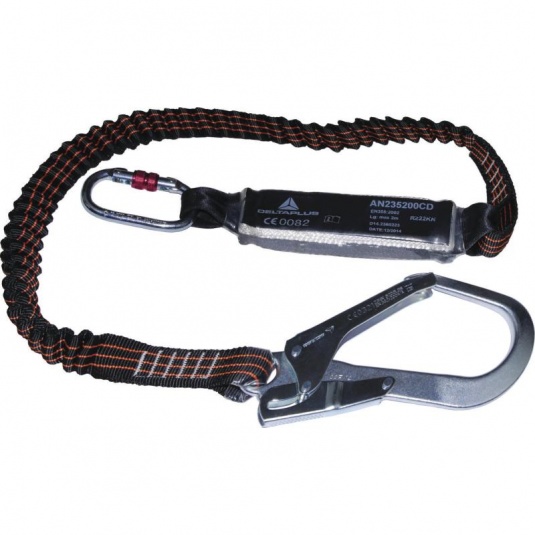Delta Plus AN235200CD 2m Lanyard with Fall Arrest Energy Absorber