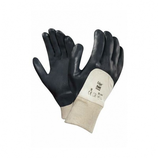 Ansell Edge 40-400 3/4 Nitrile Dipped Utility Gloves