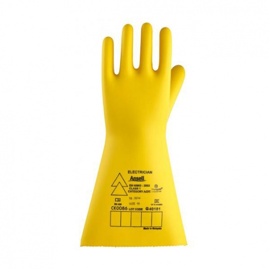 Electrical Class 0 Yellow Insulating Gloves Workwear.co.uk
