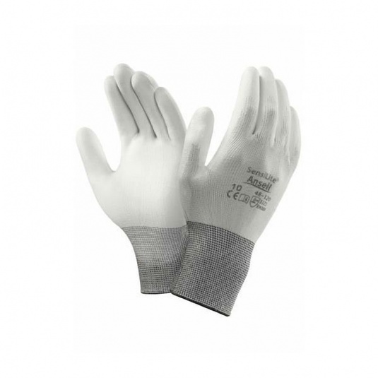 Ansell Sensilite 48-120 Lightweight White Polyester Gloves