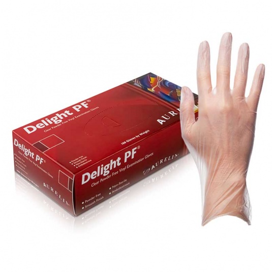 Aurelia Delight PF 3822 Powder-Free Medical Grade Vinyl Gloves