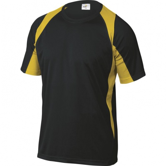 Delta Plus BALI Polyester Black and Yellow T-Shirt