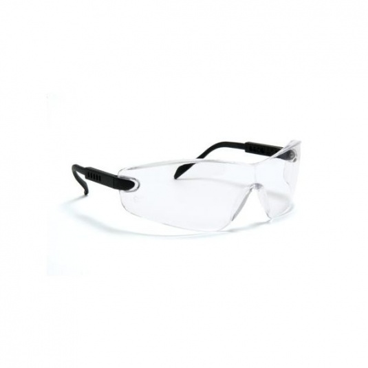 Blackrock Clear Safety Glasses with Curved Arm Adjust