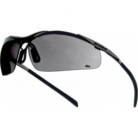 Bollé Contour Metal Smoke Lens Panoramic Safety Glasses CONTMPSF